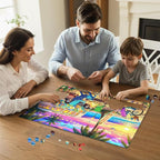 Sunset Beach Camp Puzzles for Adults 1000 Pieces, Challenging Jigsaw Puzzles - Image 4