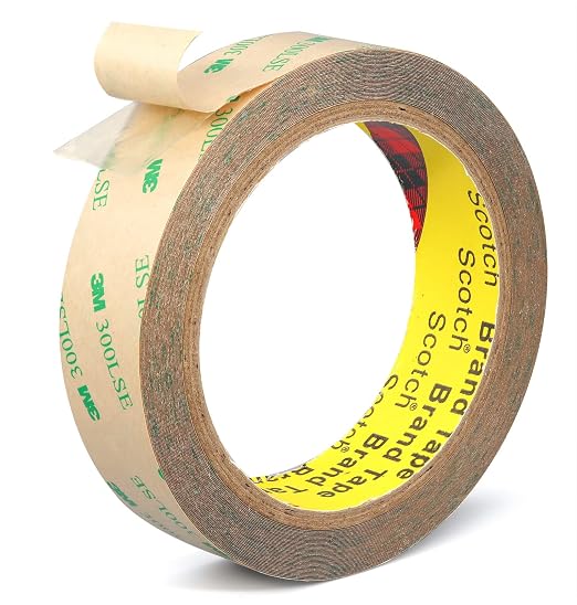 3M 300LSE Double Sided Tape 1in x 36ft, Removable Heavy Duty Tape | Double by P7yaumy