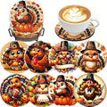 LWZAYS 8 Pcs Turkey Diamond Art Coasters Kit by LWZAYS
