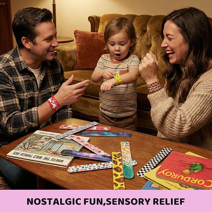 LovesTown Slap Bracelets for Kids, Birthday Exchanging Gifts, Goodies Bag - Image 6