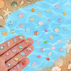 400pcs Luminous Mini Ocean Resin Animals Starfish Jellyfish Seashell Mini by Unknown