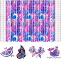Tintnut Marble Permanent Vinyl 8 Pcs 12x10in Pink Purple Adhesive Vinyl | by Tintnut