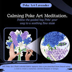 Unwynd Poke Art Lavender Flower Bouquet | Mess-Free Arts and Crafts - Image 3
