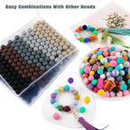 160Pcs Silicone Beads 12mm Mix Color, Bulk Silicone Beads 12mm - Image 6