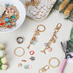 Starry 223Pcs Keychain Making Kit Bag Charm Kit 86 Charms 10 Keychain Clips - Image 4