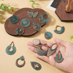 14Pcs Vintage Turquoise Charms - Image 2