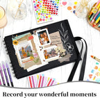 Vienrose Scrapbook Album 80 Pages, DIY Photo Album - Image 6