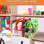 6 Color Toy Storage Bags with Labels, Reusable Clear PVC Board Game Storage - Image 6