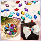 100 Pcs Flat Back Diamond Acrylic Crystal Rhinestones Plastic Gems - Image 5