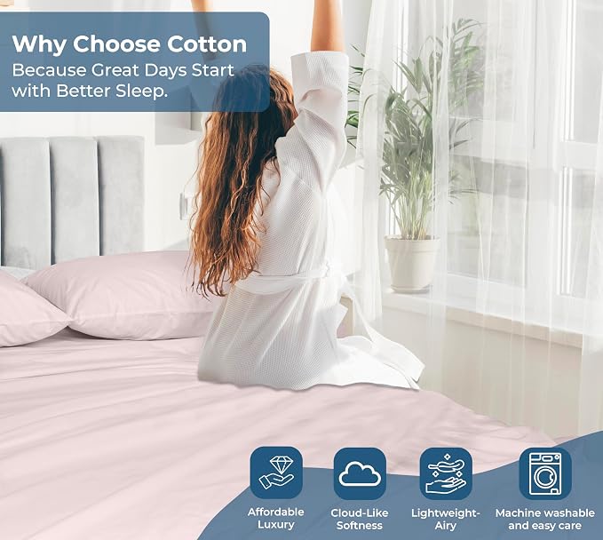Royale Linens 100% Organic Cotton Full Flat Sheet Only - Image 7
