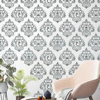 Damask Stencils for Walls 12inch Damask Stencil Large Texture Stencils Mixed - Image 5