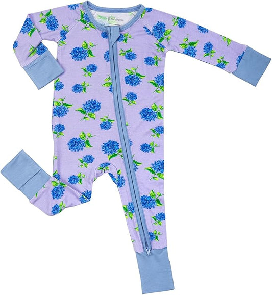 LollyBanks Baby Pajamas, 2-Way Zipper Romper, 95% Viscose Made from Bamboo and 5% Spandex, Baby Sleepers
