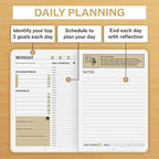 Undated Daily Planner | 90 Day Daily & Weekly Productivity Journal - Image 7