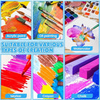 ESRICH Long Canvas for Painting, 8 Pack 4x12 Canvas Boards for Painting Cotton - Image 4