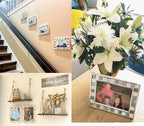 Mother of Pearl Picture Frame 6x8, Wedding Photo Frame, Mosaic Glass Beach Frame - Image 7