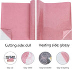 guangyintong Glitter Pink Heat Transfer Vinyl HTV Rolls, Glitter Pink HTV Vinyl - Image 5