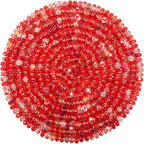 Large Hole Beads Spacer Beads Red Assorted European Craft Big Beads Large Hole by BRACELETMAKINGKIT