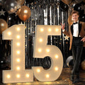 imprsv 4FT Marquee Numbers 15 Light up Number 15th Birthday Decorations Large by Letsmakeitimpressive