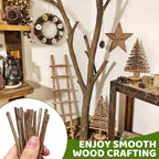 TKOnline 400Pcs Craft Sticks, 10cm 0.1-0.2 Inch in Diameter Wood Log Sticks - Image 7