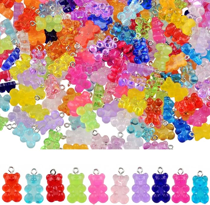 Keychain Charms Bulk 30pcs mixed Cute 3D Charms by Cmidy