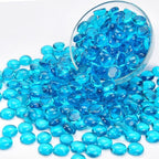 2LB Ocean Blue Flat Glass Marbles - Image 7