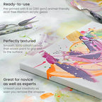 ARTEZA Stretched Canvas 11x14 Inches Pack of 8 – Blank White Canvases - Image 3