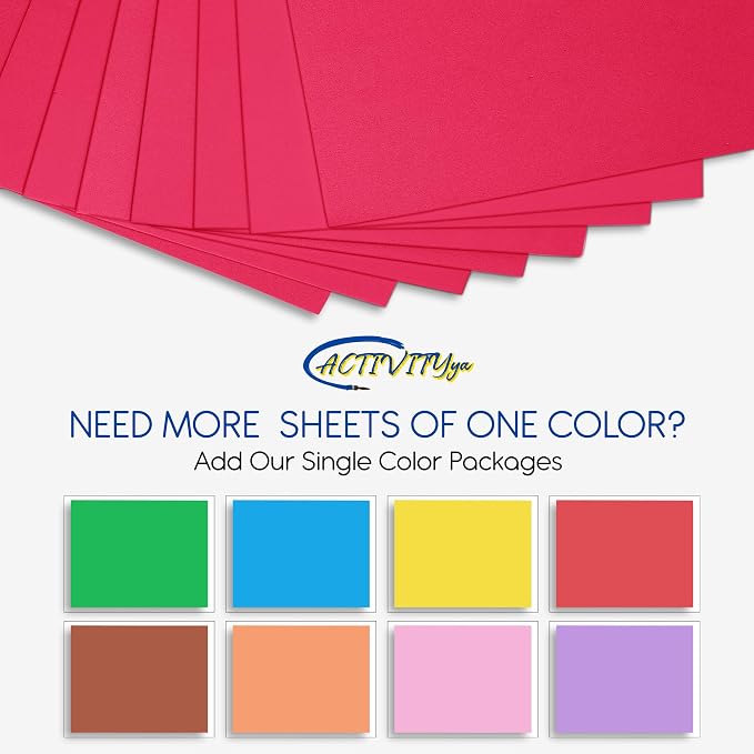 Hot Pink EVA Foam Sheets, 6 x 9 Inch, 2mm Thick – Foam Paper - Image 3