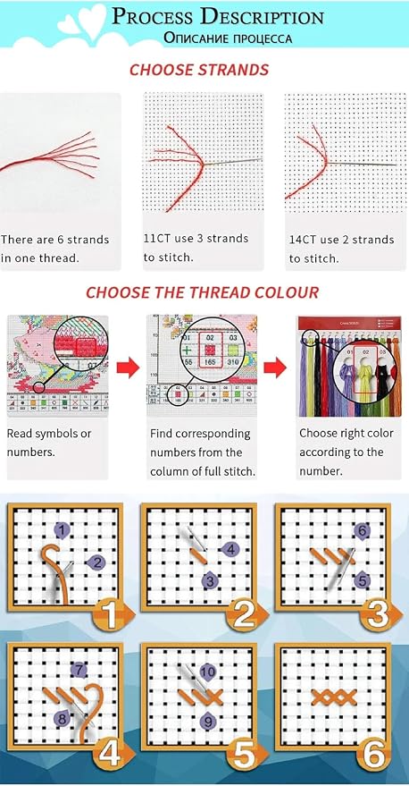 Magxvouy Cross Stitch Kits Stamped Full Range of Embroidery Kits, Cross Stitch - Image 6