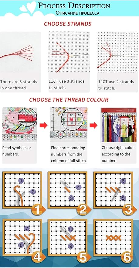 Magxvouy Cross Stitch Kits Stamped Full Range of Embroidery Kits, Cross Stitch - Image 6