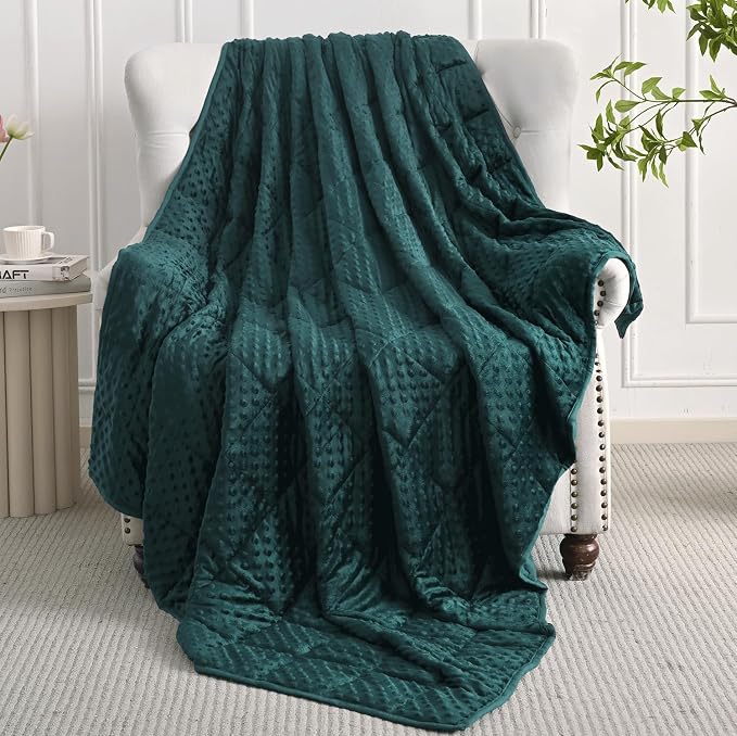Mr. Sandman Weighted Blanket for Adults, Soft Cooling Heavy Minky Blanket for - Image 8