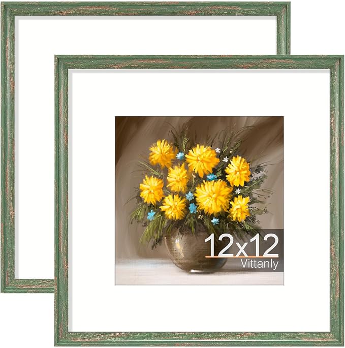 Vittanly 12x12 Picture Frames Set of 2, Ornate Vintage Photo Frame by Vittanly