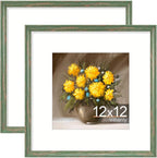 Vittanly 12x12 Picture Frames Set of 2, Ornate Vintage Photo Frame by Vittanly