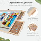 BuilderButler 2000 Pieces 2-in-1 Tilting & Rotating Puzzle Board – Portable - Image 4