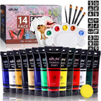 Colorful Fabric Paint Set for Clothes, 14 Colors 4oz Textile Paint for Kids | - Image 8