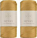 Sensy Premium 2 Pack of 2mm 251 Yards Polyester Rope 100% Polypropylene Cord by SSENSY