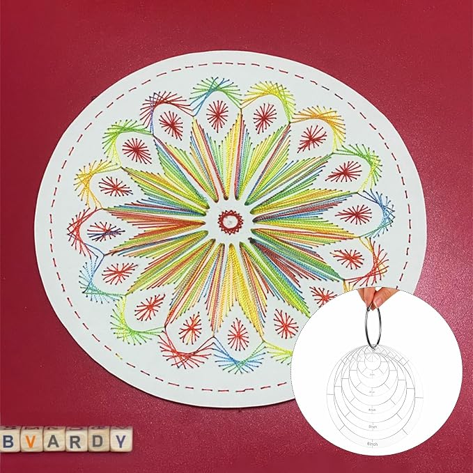 6 PCS Clear Acrylic Circle Template Set 1/2/3/4/5/6 Inch Quilting Templates - Image 5