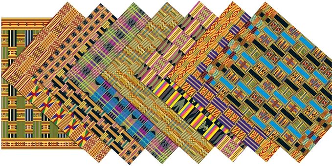 Roylco R15273 Assorted Design African Textile Paper, 8-1/2 x 11 Inches by Roylco