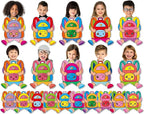 gisgfim 80Pcs Backpack Cutouts Back to School Decorations Bulletin Board by gisgfim