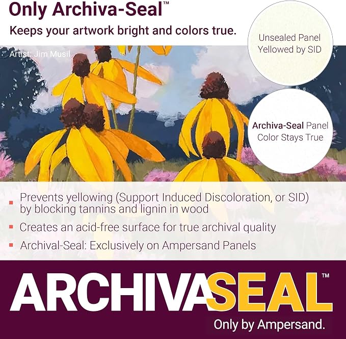 Ampersand Art Supply Museum Series Gessobord | 20x30 |1-1/2" Cradled Profile | - Image 4