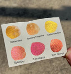 Handmade Highlight Golden Metallic Watercolor Paint Palette Mica 6 Colors-Extra - Image 3