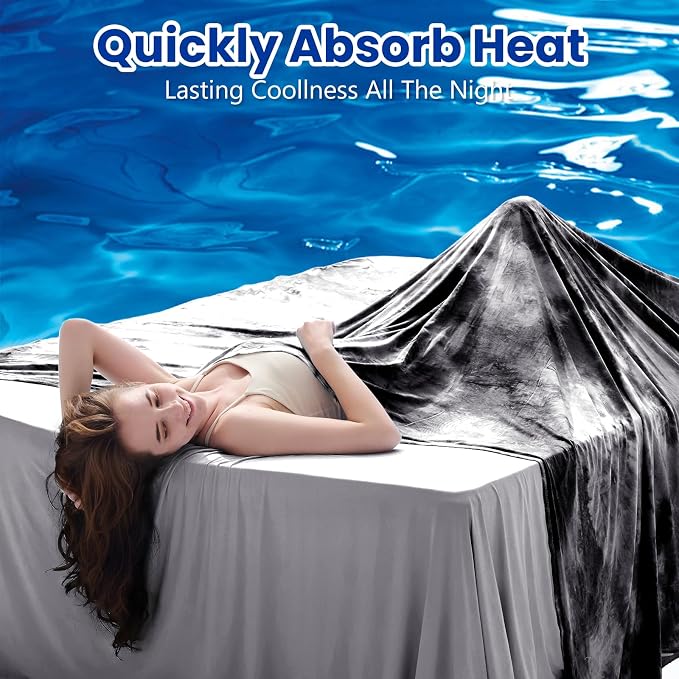 Topcee Cooling Blanket for Night Sweats Decorative Tie Dye, Absorbs Heat to - Image 2