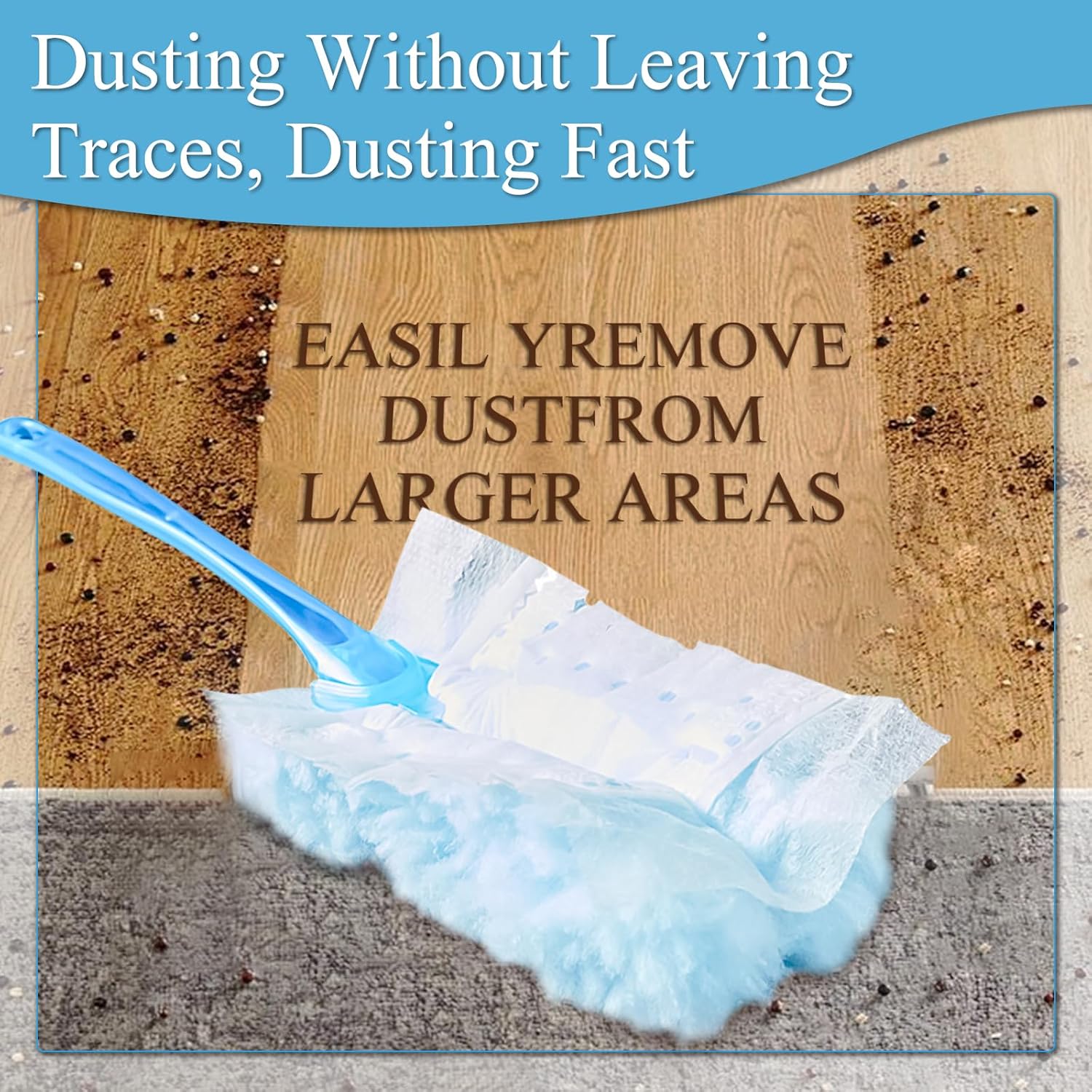 40 Count Electrostatic Duster Refills Replacement Head for Swiffer Dusters,Unscented Disposable Dusters for Cleaning Home, Blinds, Fans, Corners (Only Duster)