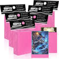 Pink Card Sleeves Fit for MTG, 300 Pieces Standard Card Sleeves for Trading by TiopLior