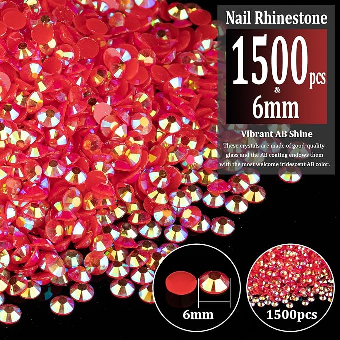 1500pcs 6mm Resin Rhinestones Bulk - Image 2