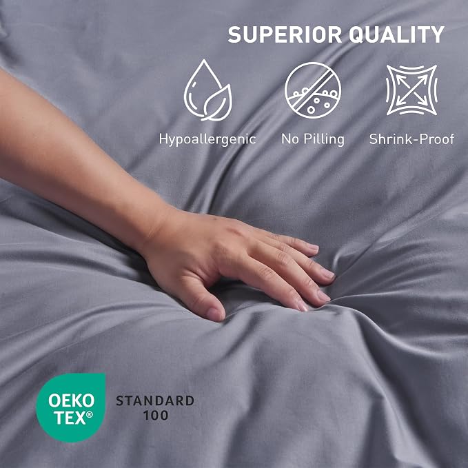 California King Size Flat Sheet 2 Pack, 100% Cotton Percale Flat Bed Sheet - Image 6