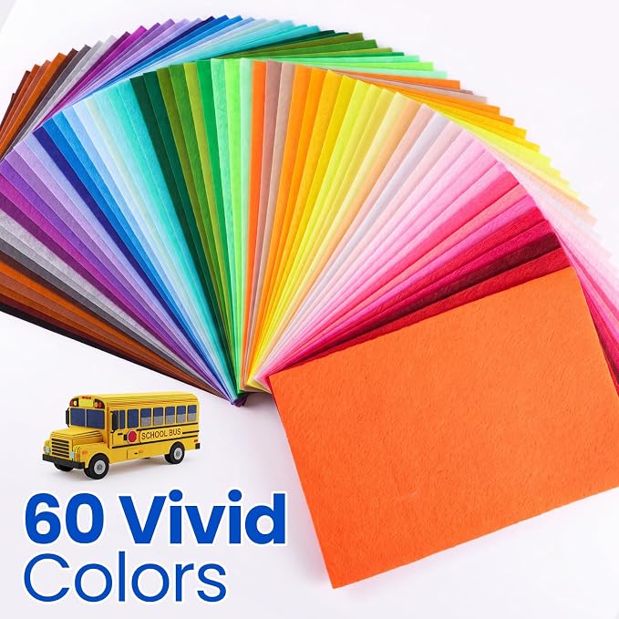 Reginary 120 Pcs 12 x 8 Inch Felt Sheets Bulk - Image 6