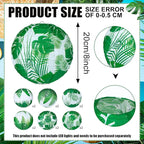 Panelee 12 Pcs Tropical Party Decorations Palm Leaves Paper Lanterns 8 Inch - Image 2