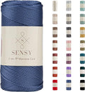 Sensy Premium 2mm 251 Yards Polyester Rope 100% Polypropylene Cord Macrame Cord by SSENSY