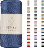 Sensy Premium 2mm 251 Yards Polyester Rope 100% Polypropylene Cord Macrame Cord by SSENSY