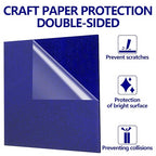3 Pcs Glitter Blue Glossy Acrylic Sheets, 7.87 x 7.87 x 1/10 Inch Laser Cutting - Image 2